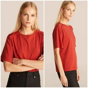 Rebecca Taylor Shirred Cotton Top